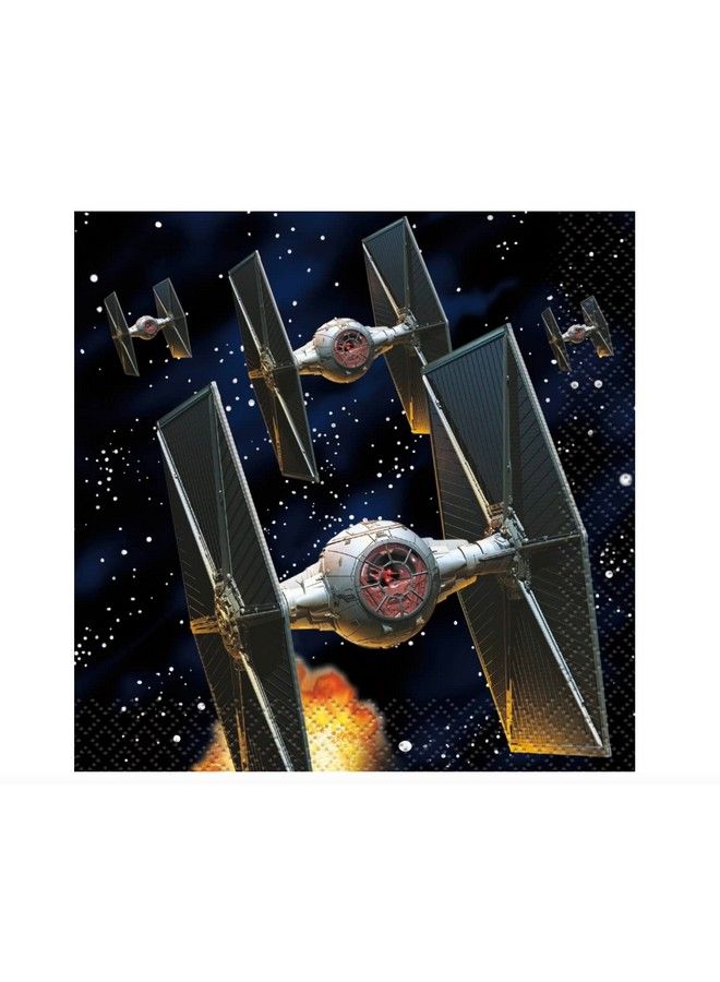Unique Star Wars Classic Paper Beverage Napkins 5" X 5" Multicolor - Image 2