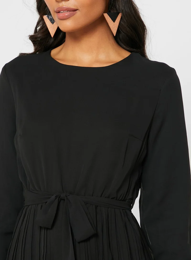 Khizana Pleated Layered Dress