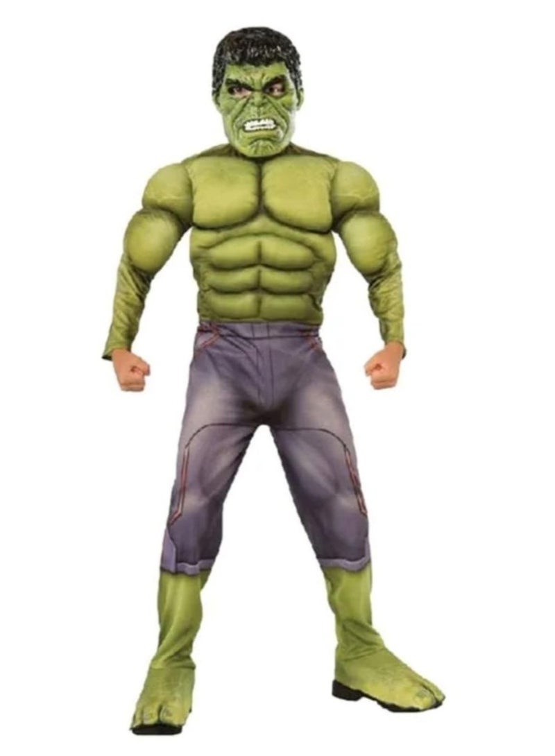Hulk cartoon character design clothes with mask, luxury fabric for boys - Image 2