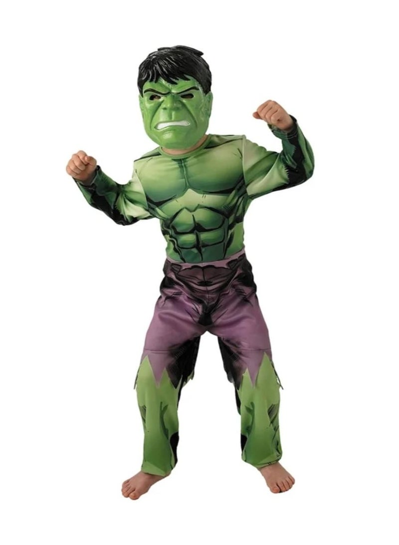 Hulk cartoon character design clothes with mask, luxury fabric for boys - Image 5