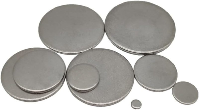 Metal Discs, 1.8mm Thick 304 Stainless Steel Discs - Round Metal Plates 7mm to 90mm for Crafting and DIY Projects(12mm 10Pcs) - Image 1
