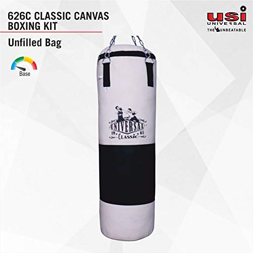 USI UNIVERSAL THE UNBEATABLE Boxing Punching Bag, 626C Classic Tough Canvas Un-Filled Boxing Bag, 90cm Punching Bag Without Chain for Kickboxing, Heavy 20oz Canvas Material, Reinforced Hitting Area - Image 2