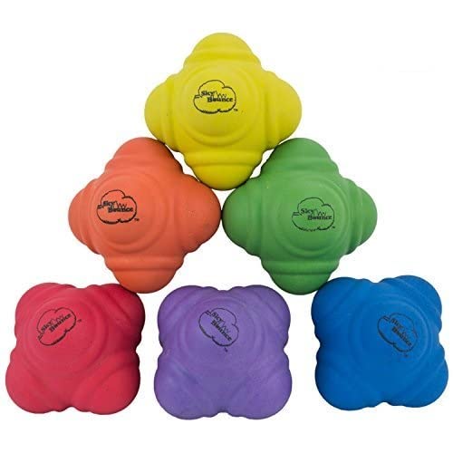 Sky Bounce Reaction Balls for Agility and Coordination Training 72mm Size (Pack of 6 Assorted Color Balls) - Image 4