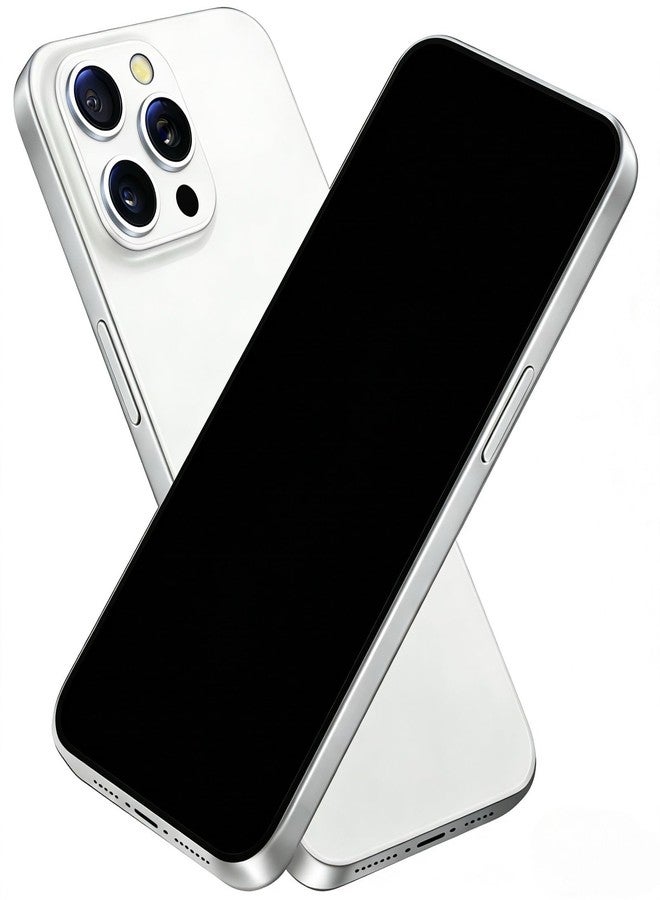 Faawxlo Fake Phone Dummy Prop Phone, Black Screen Decoy PhonePear PhoneNon-Working Phone16 Pro for Kid Play, Display PhoneLook Like Real Phonepro max16 ((16ProMax,White Titanium,Black Screen) - Image 1