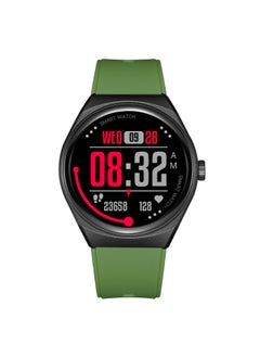 KENNETH SCOTT Kenneth Scott KG10SE-XSBBH Unisex Smart Display Watch & Silicone Strap Black & Olive Green  - Image 1