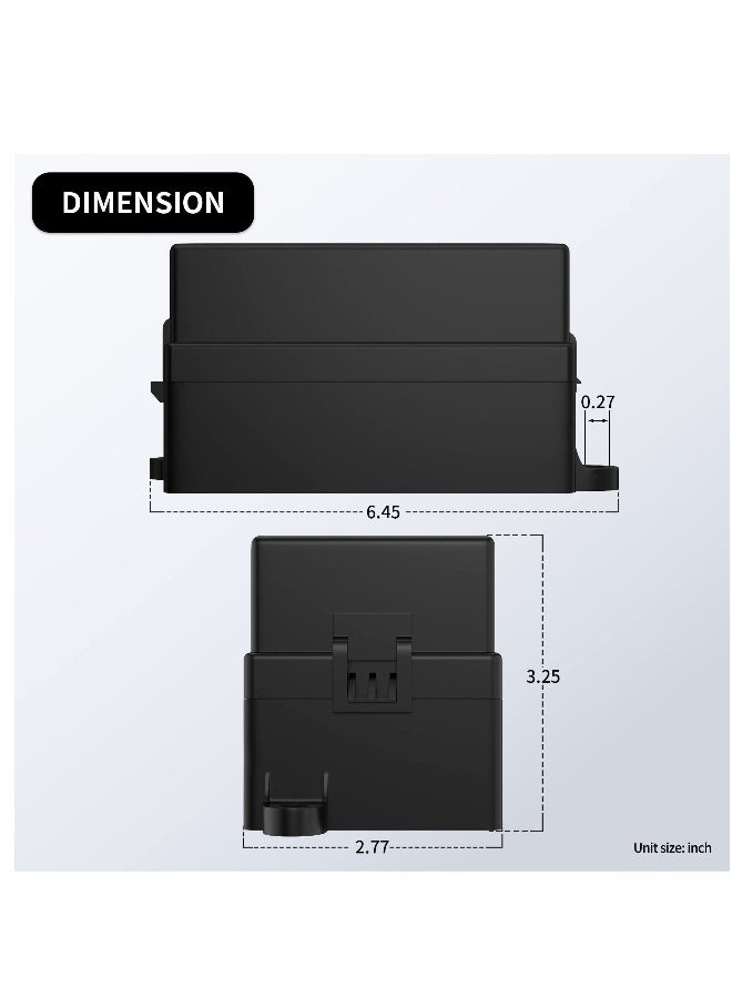 Loquat 12 Volt Fuse Relay Box Pre-Wired Fuse and Relay Box with 4 Relays and 12 Way ATC/ATO Fuses Sealed 12V Relay Fuse Box Block for Auto Car Marine Boat - Image 2