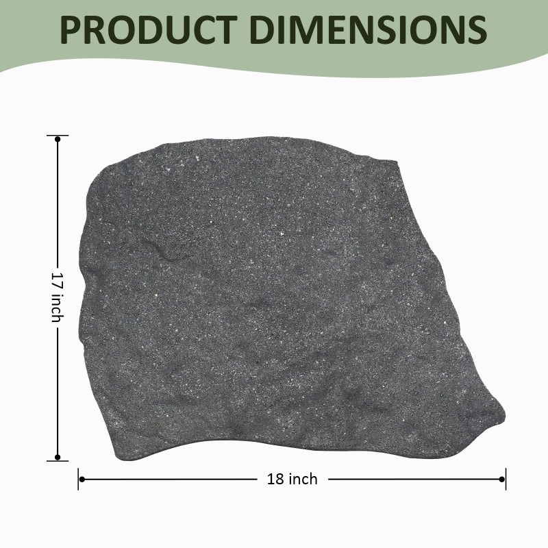 Sekcen 3 Pack Rubber Stepping Stones Outdoor Garden Rubber Pavers Pathway Walkway Paving Stones - Image 2