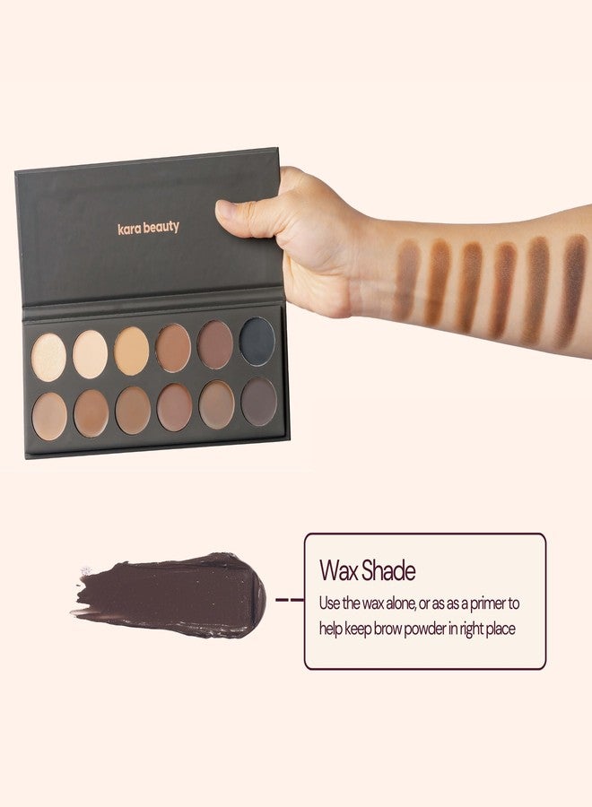 Kara Beauty Every Shade of You - Professional Brow Cream & Powder Palette (Kara Beauty - First Impressions) (Every Shade of You) - Image 3