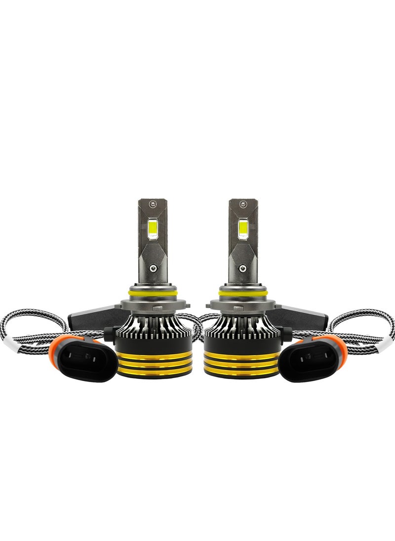Golden Camel Golden Camel M8 Pro 9005 LED Headlight Bulb 120W 15000LM IP65 Waterproof 6500K Cool White Light with Aviation Aluminum Heat Sink 12V–24V DC Car LED Headlamp Conversion Kit (Set of 2)  - Image 4