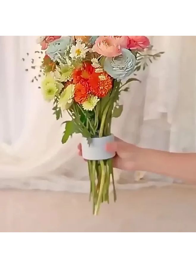 3pcs Mixed Color Spiral Vase Holder Reusable Bouquet Stem Fixer Planting Tool - Image 5