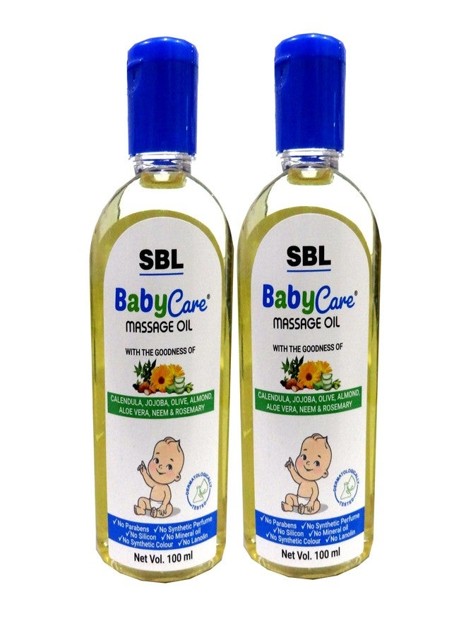 SBL Baby Care Massage Oil, 100 ml (Pack of 2) - Image 1
