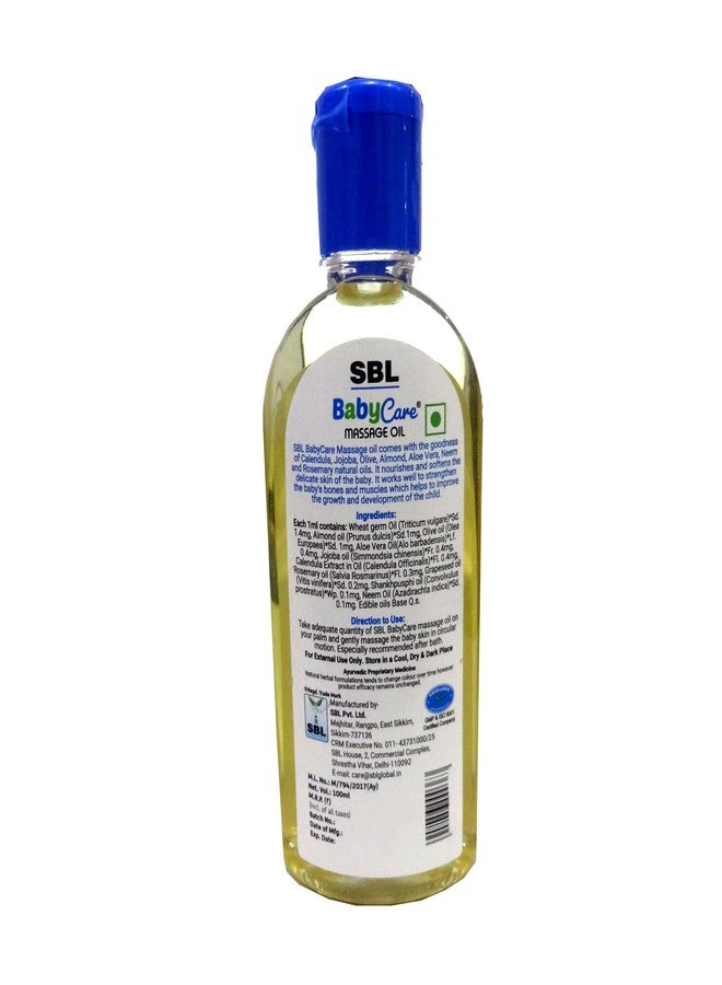SBL Baby Care Massage Oil, 100 ml (Pack of 2) - Image 2