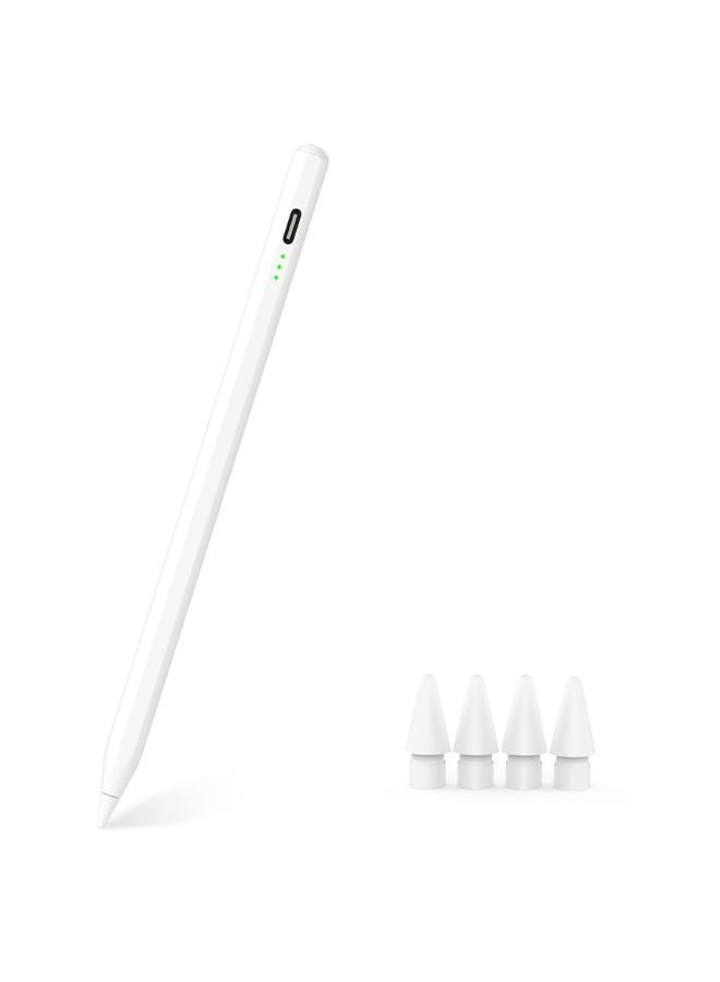 MYSTILUCK Stylus Pen for iPad 11th & 10th Gen - 2X Faster Charging, Tilt & Palm Rejection, Works with iPad Pro 12.9/11/M4, Air 5/M2, Mini 5/6/7, iPad 6th-11th Gen (2018-2025) - Image 1