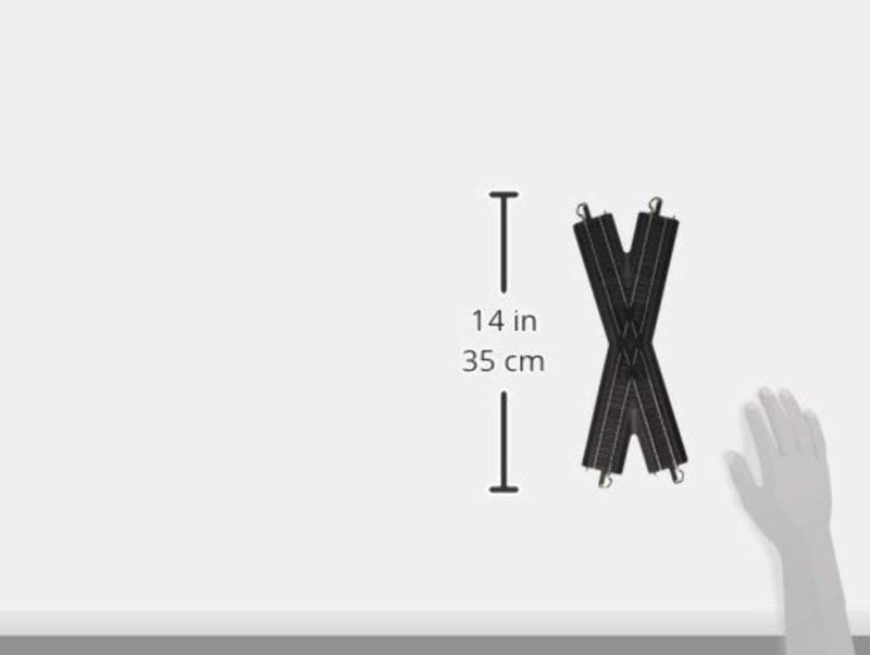 Bachmann Trains - Snap-Fit E-Z TRACK 30 DEGREE CROSSING (1/card - STEEL ALLOY Rail With Black Roadbed - HO Scale Medium - Image 3