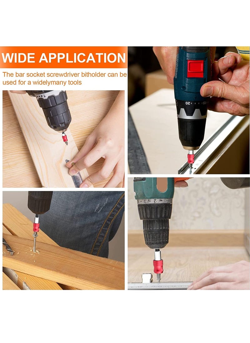 SYOSI - SYOSI 4 Pcs 1/4” Hex Shank Magnetic Screwdriver Bits Holder Magnetic, Quick Change Bit Holder Socket Screw Driver Drill Bit for Power Drill Bits Impact Wrench Screwdriver, 60mm - Image 1