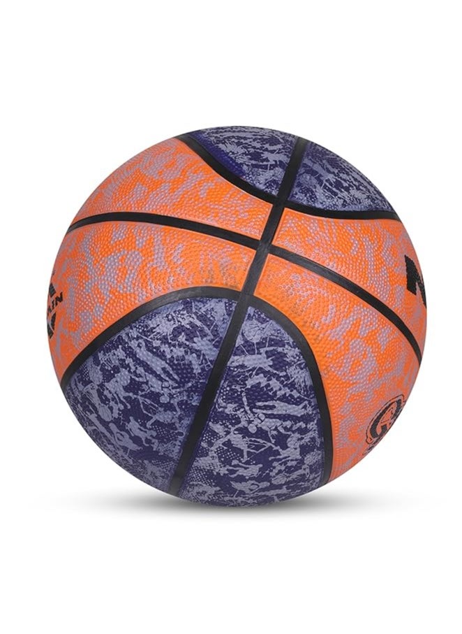 Graffiti Moulded Basketball | Size: 7 | Material: Rubber | Suitable for Hard Surface | Ideal for Intermediate, Training, Competition | Machine Stitched | Butyl Bladders
