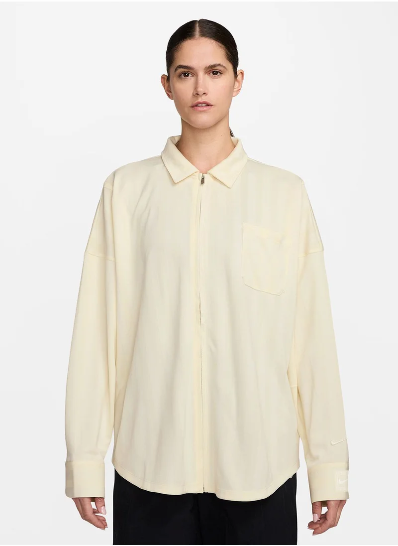 نايكي Nsw Jacquard Stripe Button Down Shirt