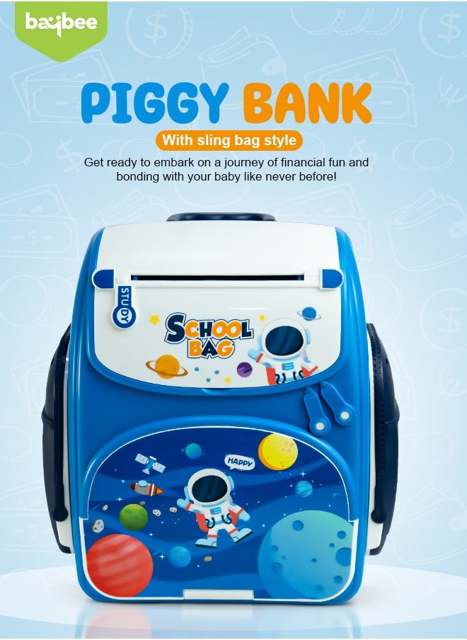 BAYBEE Babyee Kids ATM Money Bank Toy for Girls & Boys, Birthday Gift For Children - Coins/Notes Collection Money Saving Machine with Lock System & Music  - Image 1