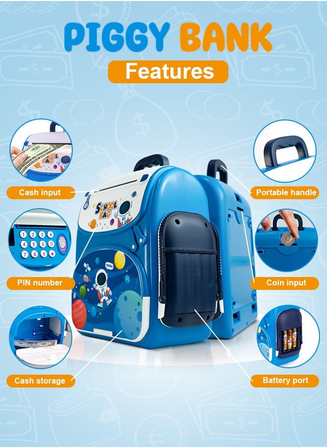 BAYBEE Babyee Kids ATM Money Bank Toy for Girls & Boys, Birthday Gift For Children - Coins/Notes Collection Money Saving Machine with Lock System & Music  - Image 3