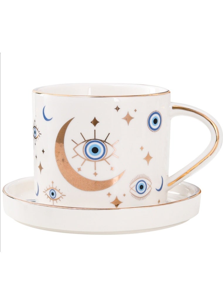 الواحة-TH كوب قهوة عين الشر أكواب شاي تركية أكواب شاي تركية كوب قهوة إسبريسو كوب عين الشر كوب قهوة سيراميك كوب لطيف كوب شاي سيراميك أكواب قهوة عتيقة مجموعة أكواب قهوة عتيقة 1 - Image 5