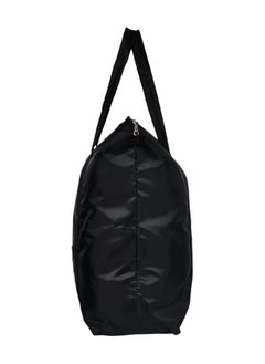 Kuber Industries Kuber Industries Multiuses Polyster Storage Bag|1 Small Pocket & Handle |Shopping Bag|Tote Bag|Cloth Bag |Size 56 x 18 x 47 (Black)-47KM01249  - Image 3