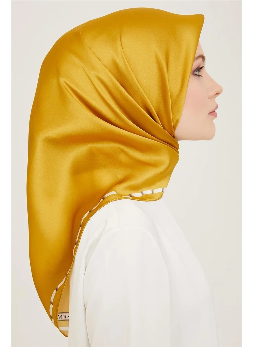 ARMINE Classic Patterned Twill Silk Scarf 24Ya9165 31 33