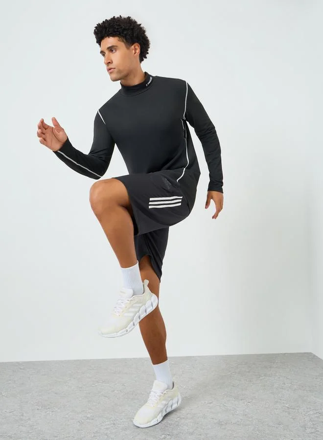 ستايلي اكتيف تيشيرت تدريب ضاغط بياقة عالية