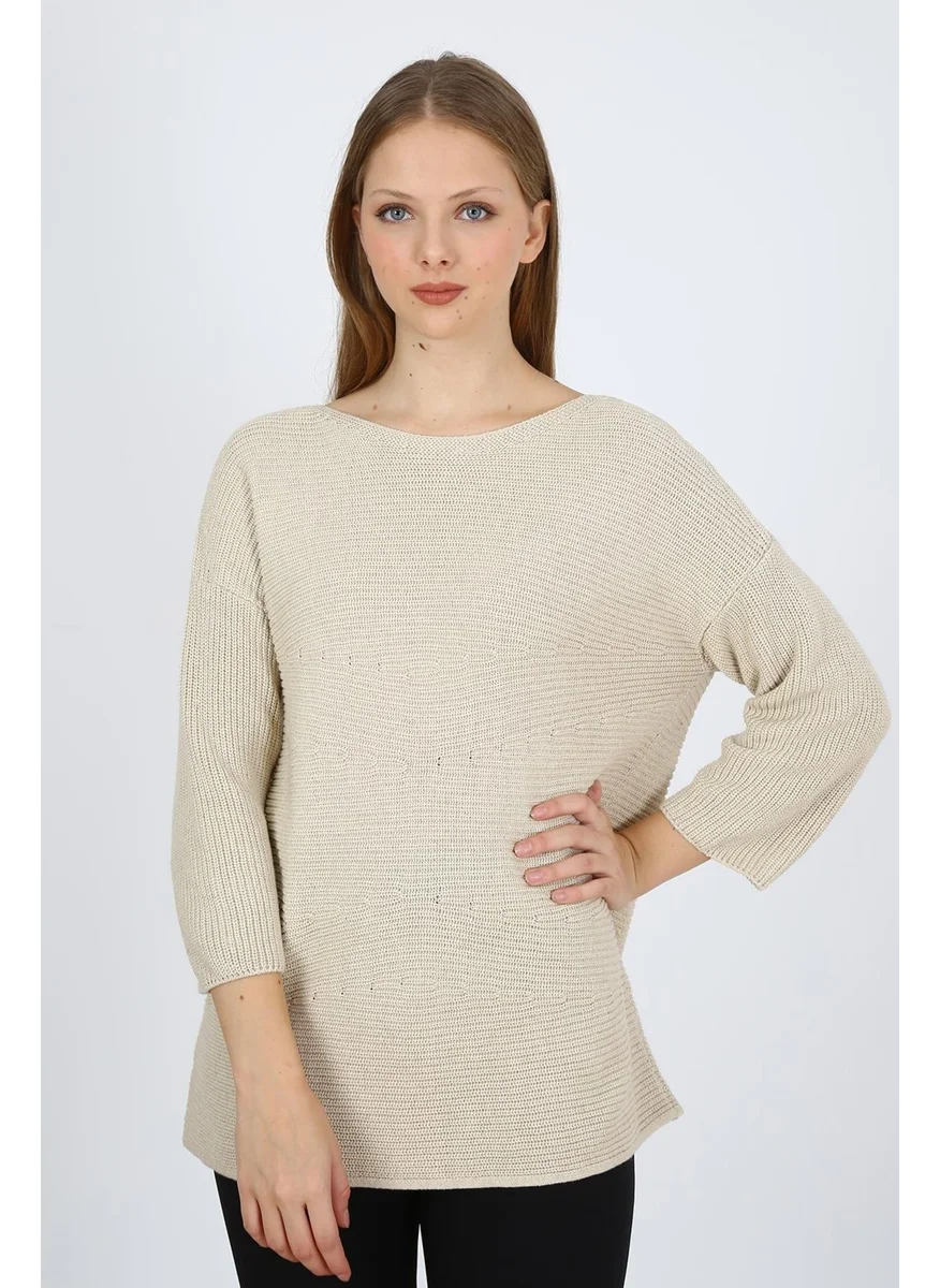 الكسندرجاردي Alexandergardı Wide Collar Knitted Sweater (320747KZK)