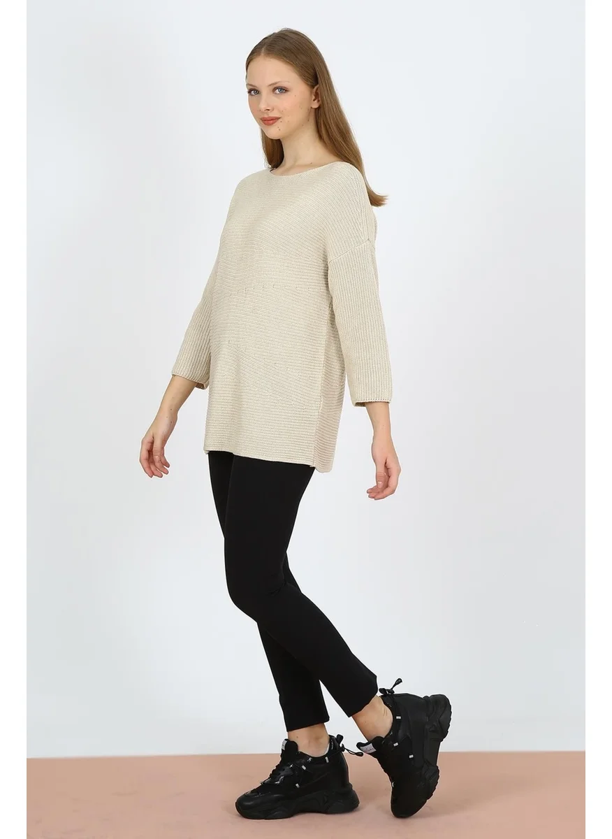 الكسندرجاردي Alexandergardı Wide Collar Knitted Sweater (320747KZK)
