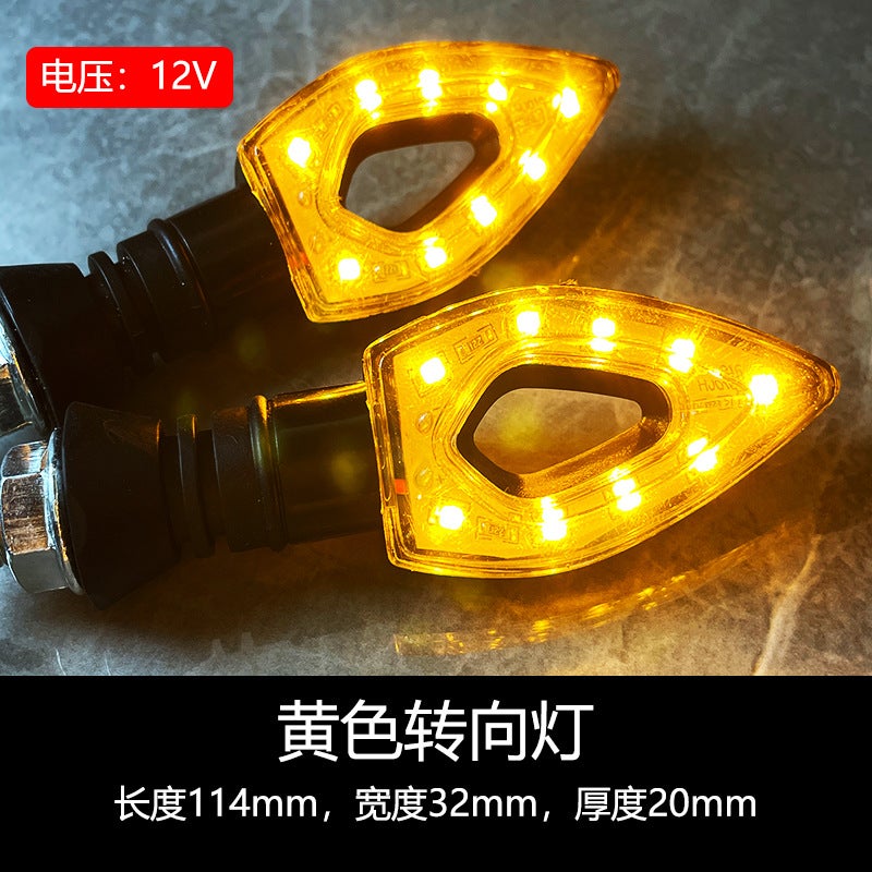 Loquat Classic LED Motorcycle Turn Signals for Monkey Bike 12V Yellow always bright