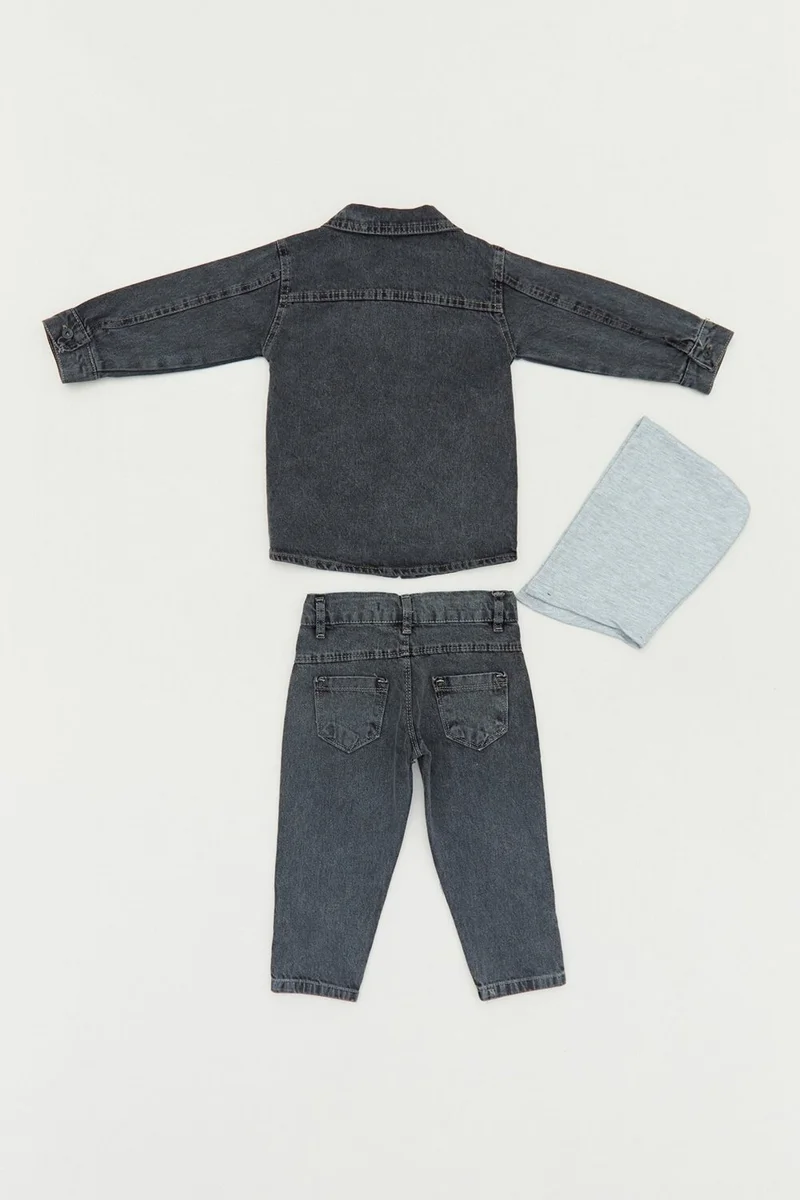 FullaModa Hooded 3-Piece Boys Suit