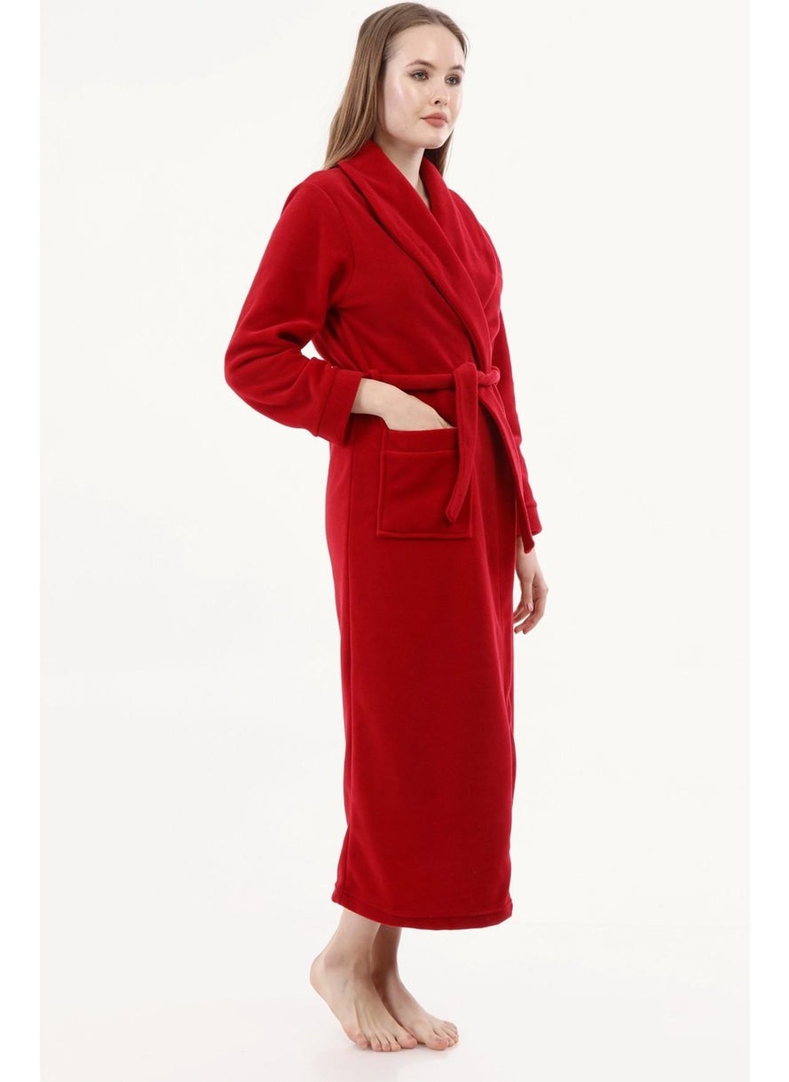 Likapa Long Shawl Collar Fleece Dressing Gown 226  - Image 3