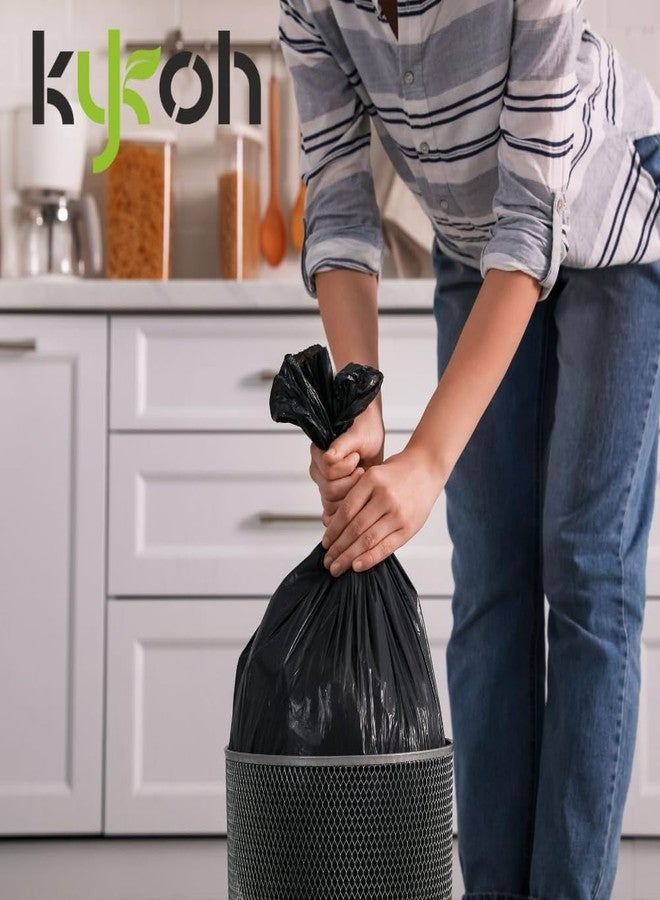 KYKOH Garbage Bags Medium|19 x 21inches Black, For Dry & Wet waste|30 bags/roll (Dustbin Bag/Trash Bag) (Black Color) (8) - Image 4
