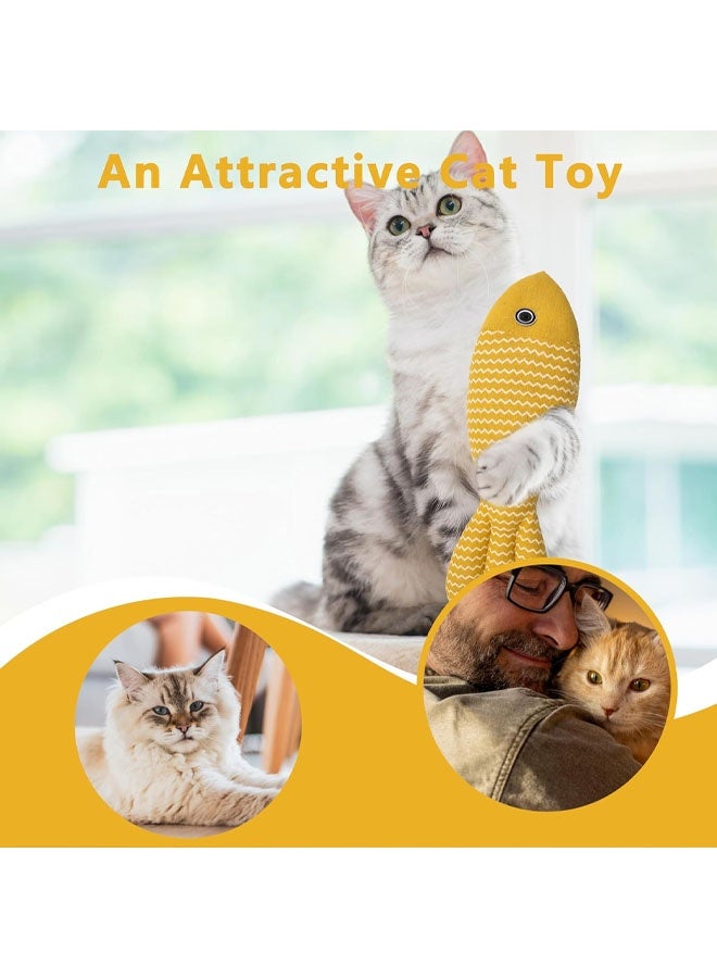 Cat Toys Saury Fish, 3 Pack Catnip Crinkle Sound Toys, Soft and Durable, Interactive Cat Kicker for Indoor Kitten Exercise - Image 3