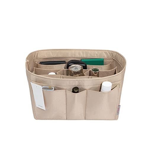 ZTUJO Purse Organizer Insert, Felt Bag Organizer For Handbag Purse Organizer,13 Colors, 6 Size (Medium, Silky Beige) - Image 1