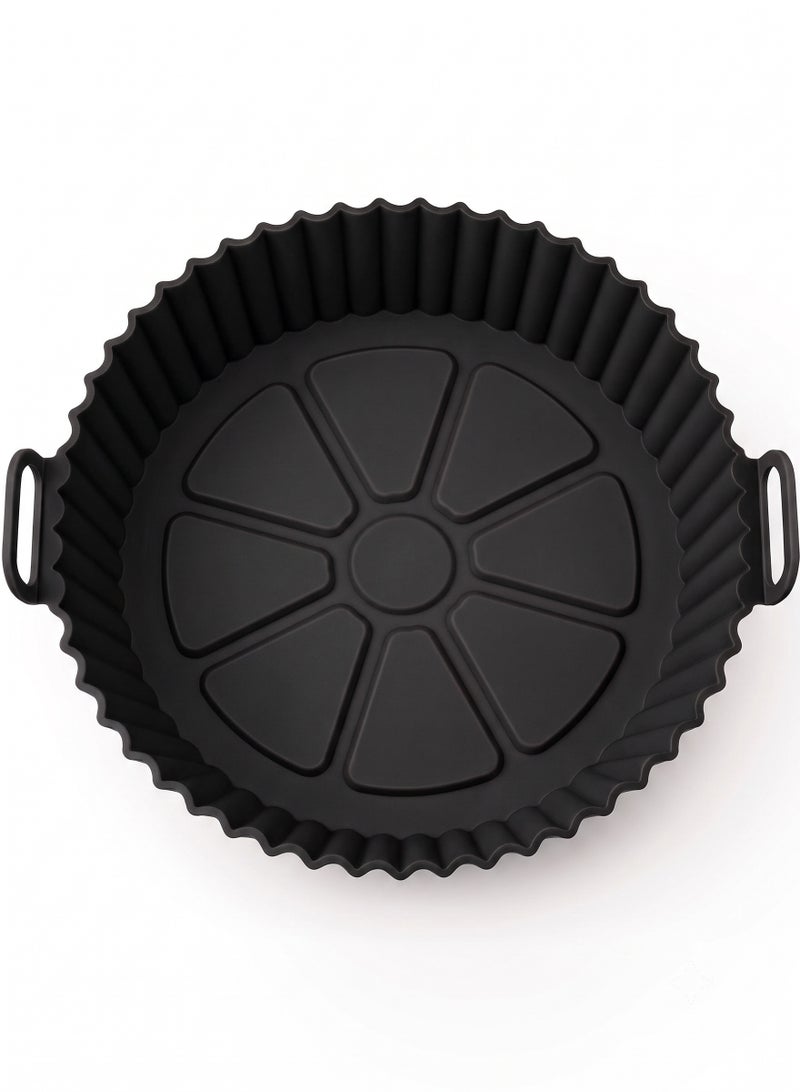 Silicone mold for air fryer – the magic solution for a clean kitchen and healthy, crispy food – color(black)