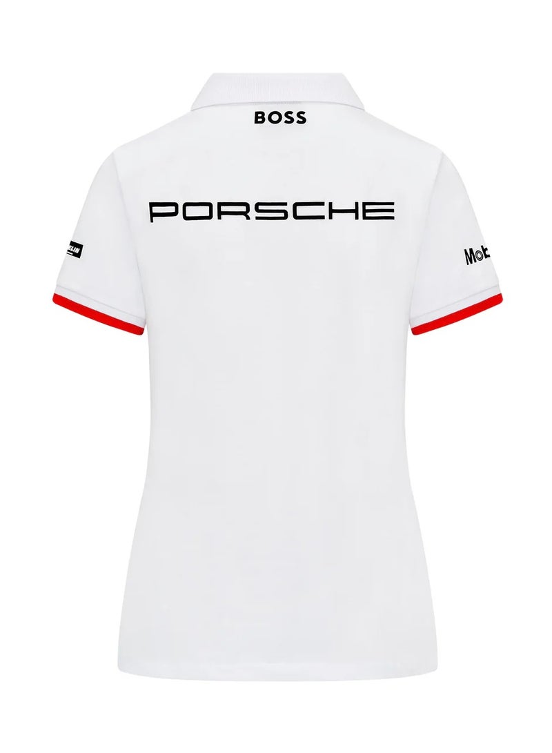 Porsche Porsche Motorsport Women's Team Polo White x Boss  - Image 2