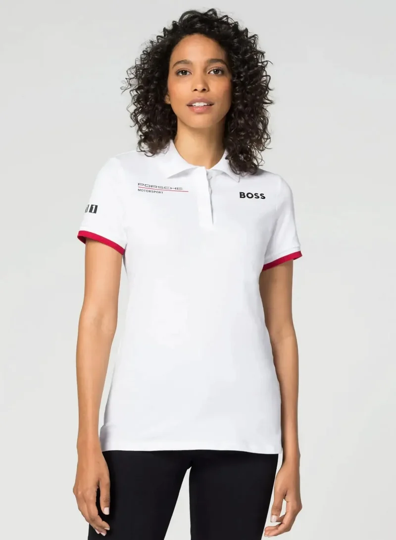 Porsche Porsche Motorsport Women's Team Polo White x Boss