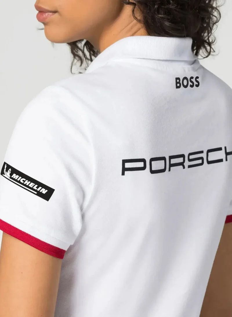 Porsche Porsche Motorsport Women's Team Polo White x Boss
