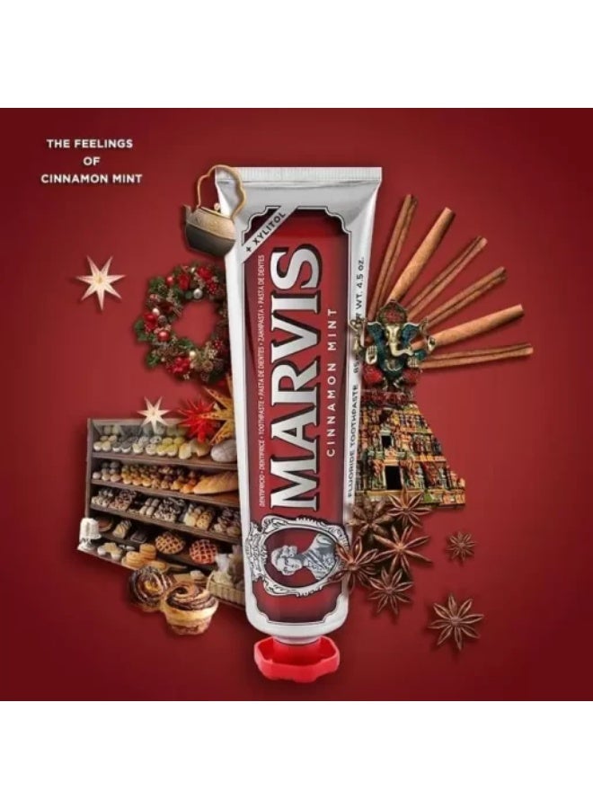 مارفيس معجون أسنان بنكهة القرفة والنعناع - حلاوة مميزة وخيار مثالي لتبييض الأسنان وتنظيفها - 85 مل - Image 2