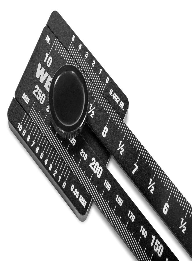 Wen 10-Inch Aluminum Offset Marking Gauge and Layout Tool with Laser-Etched Scale (ME252R) - Image 3