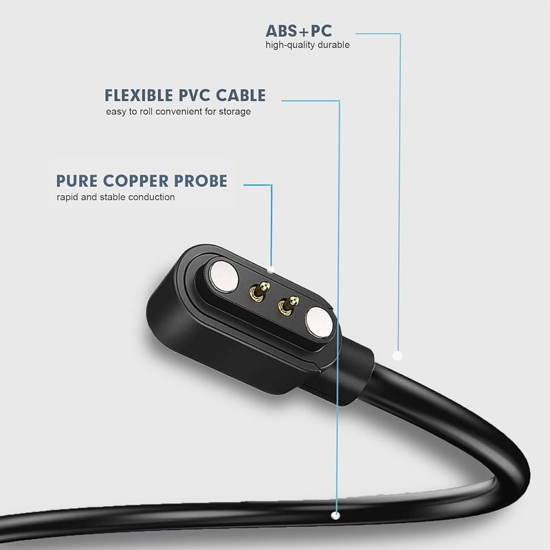 Oil resistant Lamshaw Compatible with Atari 2600 Smartwatch Charger, Replacement Charging Cable Compatible with Atari 2600 Smartwatch (Black+Black, Type C) Multi-market varied design options Spec upgraded improved quality Multi-purpose Trendy natural assorted colors Well-engineered versatile build Connectable modular Diverse requirement fit Elegant multi-option build Flat working surface Multi-demand satisfied design Cost saving design picks Economical upgraded quality Safe material All condition fit KSA standard compatible design Wear resistant Gulf market standard build Flexible purchase choices Global production standard crafted Liquid tight joint Easy transit optimized build Globally trusted quality Advanced compact design Modern look - Image 5
