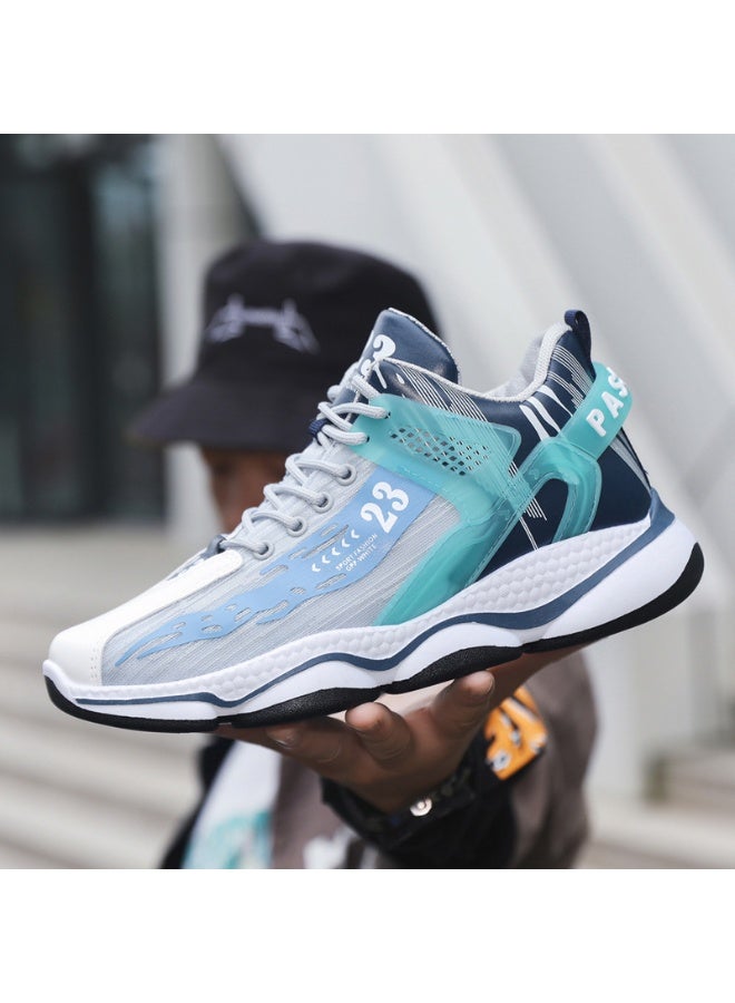 NIBEMINENT أحذية كاجوال للرجال أحذية رياضية للرجال أحذية زيادة الطول نعل سميك أحذية جري أحذية للمشي في الشارع للرجال - Image 2