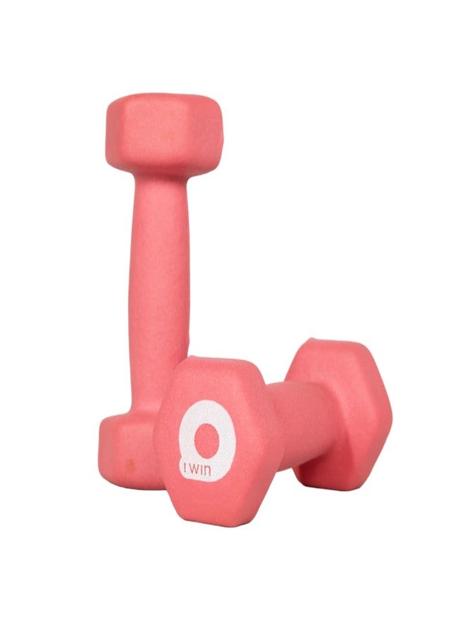 Aivin Neoprene Dumbbells | Set of 2 | 1 Kg Each | No Roll Hex Head | Easy-Grip Coating | Home Workout & Strength Training - Image 1