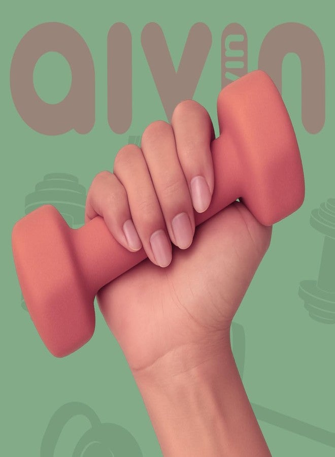 Aivin Neoprene Dumbbells | Set of 2 | 1 Kg Each | No Roll Hex Head | Easy-Grip Coating | Home Workout & Strength Training - Image 3