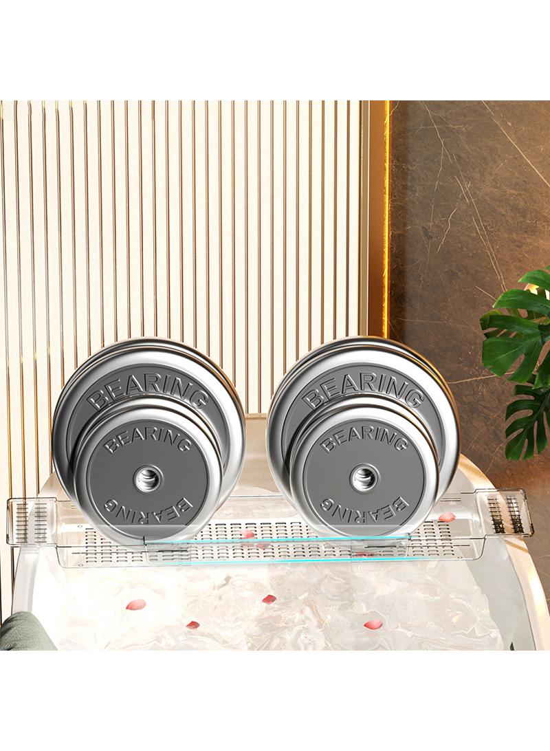 general Bathtub Storage Rack Bathroom Retractable Drainage Rack Storage Board Shower Tray Bathroom Rack - Image 3