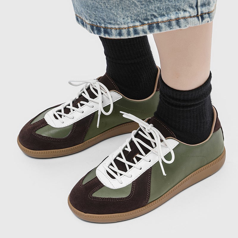 Retro Handmade Moral Training Shoes 2025 Summer New Sports and Leisure Work Clothing Soft Sole Shoes 51818 Brown-J - Image 1