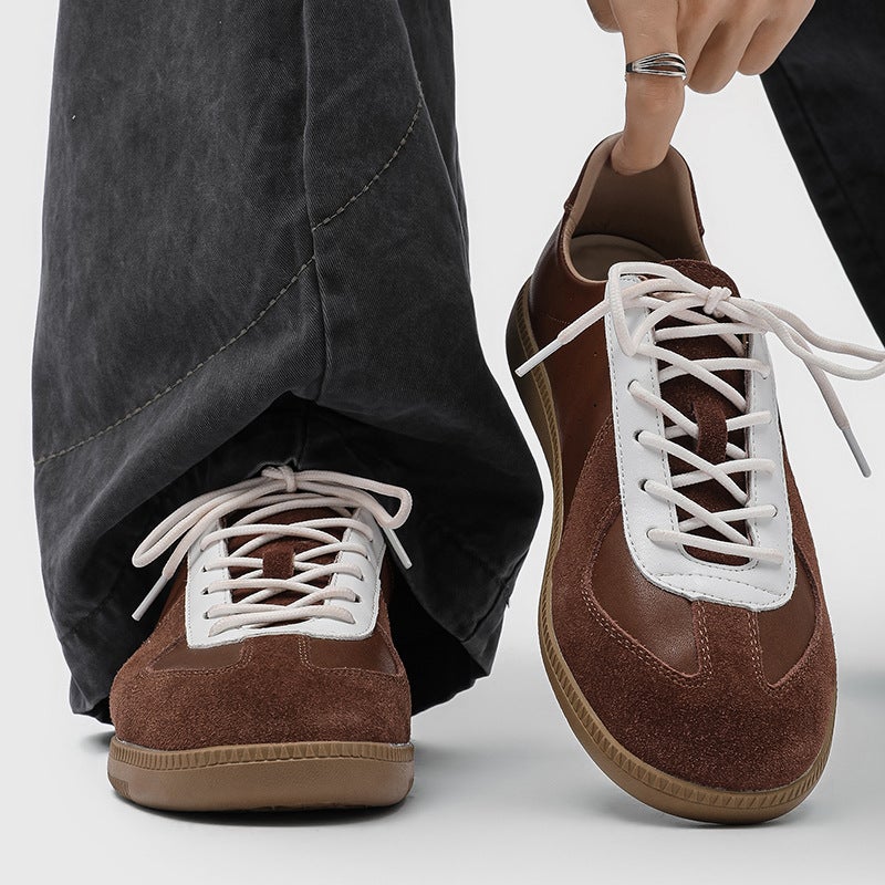 Retro Handmade Moral Training Shoes 2025 Summer New Sports and Leisure Work Clothing Soft Sole Shoes 51818 Brown-J - Image 2