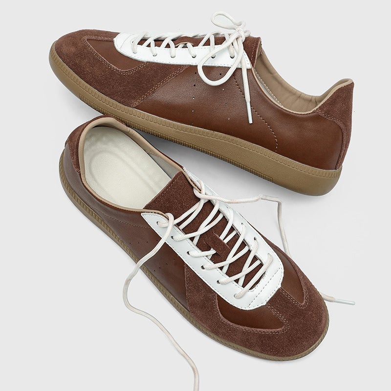 Retro Handmade Moral Training Shoes 2025 Summer New Sports and Leisure Work Clothing Soft Sole Shoes 51818 Brown-J - Image 3