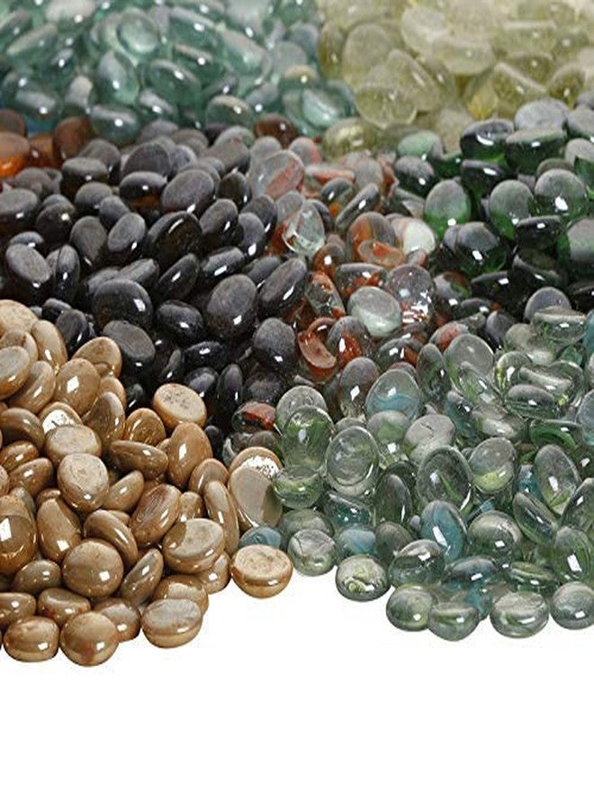 Pikvy Warm-Toned Marble Pebbles - Decorative Stones & Vase Fillers - 1 Kg - Image 1